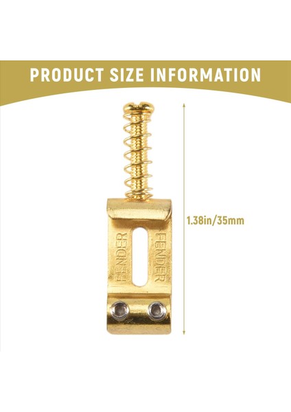 6 Roller Köprü Çekme Dize Kodu Stratocaster Telecaster Için Elektro Gitar Eyer Ele Gitar Aksesuarları Altın (Yurt Dışından) fırsatları