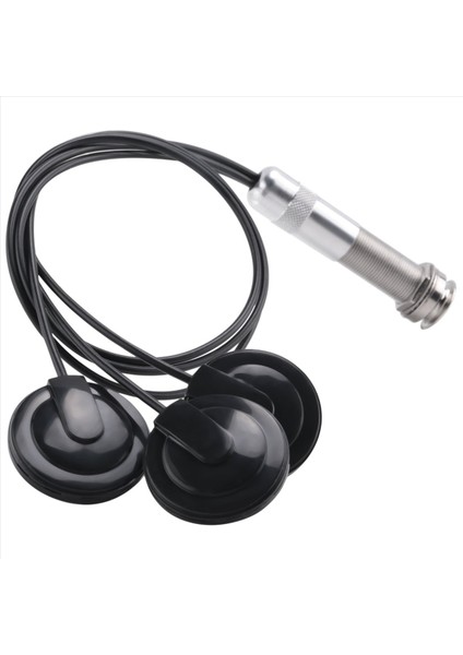 Gitar Pickup Piezo Kontakt Mikrofon Pikap 3 Dönüştürücü Pikap Sistemi Akustik 6 35MM Jack (Siyah) (Yurt Dışından)
