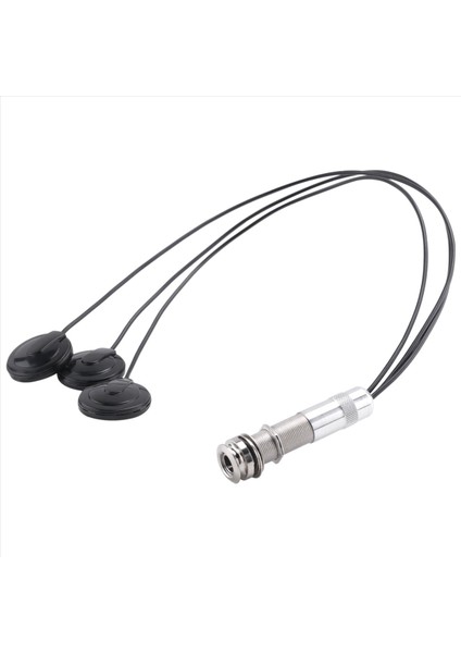 Gitar Pickup Piezo Kontakt Mikrofon Pikap 3 Dönüştürücü Pikap Sistemi Akustik 6 35MM Jack (Siyah) (Yurt Dışından) fiyatları