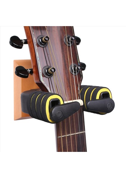 2x Duvar Montajı Askı Otomatik Kilitleme Gitar Rafları Akustik Gitar Için Duvar Askısı Kanca Tutucu Ukulele (Yurt Dışından) fırsatları
