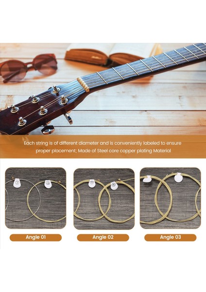 6 Tel/set Ziko Dag Akustik Gitar Dizeleri Müzik Aletleri Akustik Gitar Ipi Gitar Parçaları DAG-010 (Yurt Dışından) indirimleri