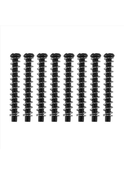 8 Pcs M2 5X32MM Elektro Gitar Humbucker Pikapları Yükseklik Vidasını ve Yayını Ayarla - Pitch 0 4mm - Siyah (Yurt Dışından) fiyatları