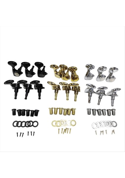 6 Adet Küçük Balık Kuyruğu Düğmesi Mühürlü Dişli Iplik Ayarlama Mandalları Tuner Akustik Elektro Gitar Gümüşü Için Makine Kafaları (Yurt Dışından) fiyatları