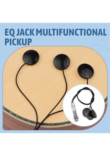 Akustik Gitar Ukulele Mandolin Enstrümanları Için Gitar Pikap 3x Piezo Pikap Dönüştürücü (Yurt Dışından) fırsatları