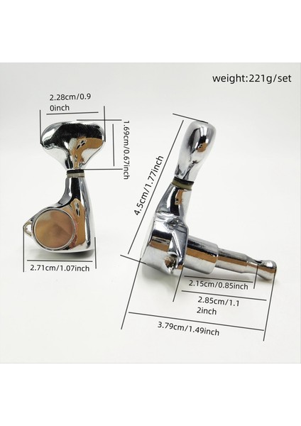 6 Adet Küçük Balık Kuyruğu Düğmesi Mühürlü Dişli Iplik Ayarlama Mandalları Tuner Akustik Elektro Gitar Altın Için Makine Kafaları (Yurt Dışından) modelleri
