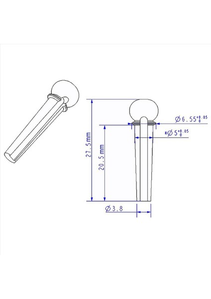 Gitar Köprüsü Pimleri 30 Adet Gitar Köprüsü Pin Çekme ile Akustik Gitar Için Pirinç Endpin (Yurt Dışından) modelleri