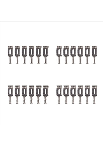 4x Gitar Köprüsü Saddles Roller Tremolo Fender Strat Stratocaster Tele Telecaster Elektro Gitar Aksesuarları Gümüş (Yurt Dışından)