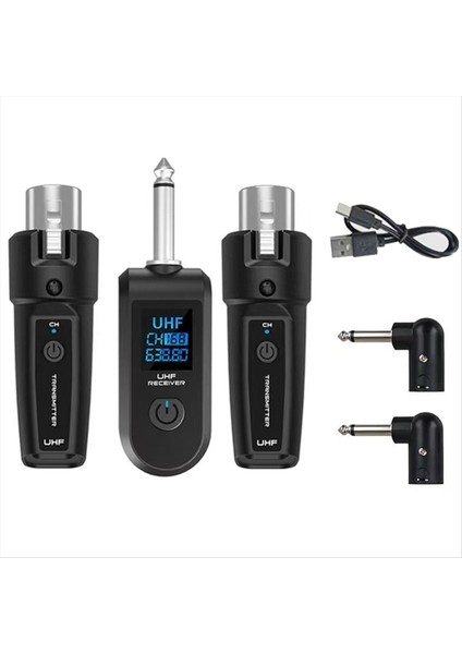 6 35MM Uhf Xlr Adaptör Sistemi Dinamik Mikrofon Gitar Ses Mikseri Için Kablosuz Mikrofon Verici Alıcı Pa (Yurt Dışından) fiyatları
