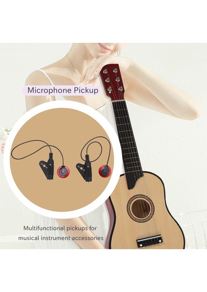2pcs Piezo Gitar Violin Banjo Mandolin Ukulele Için Mikrofon Mikrofon Pikap (Yurt Dışından) modelleri