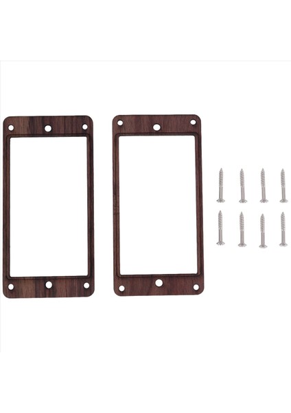 2pcs Elektro Gitar Ahşap Humbucker Gitar Pikap Çerçevesi Pikap Montaj Yüzüğü (Yurt Dışından)