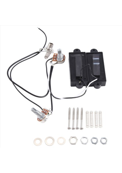 Elektro Gitar Pikap Kablo Kablo Demeti Pb Bass 4-String Electric Guitar Boyun ve Köprü Alma Seti (Yurt Dışından)