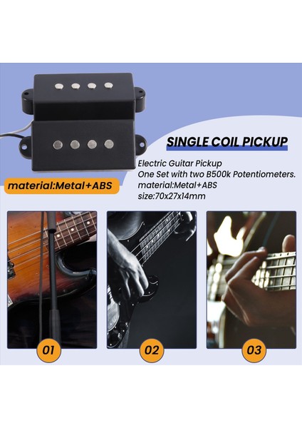 Elektro Gitar Pikap Kablo Kablo Demeti Pb Bass 4-String Electric Guitar Boyun ve Köprü Alma Seti (Yurt Dışından) indirimleri