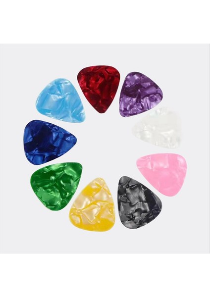 B 30PCS Gitar Seçimleri Plakalar Selüloid Gitar Seçimleri 0 46 0 71 0 96MM Renkli Konforlu Hisset (Yurt Dışından) modelleri