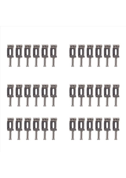36X Gitar Köprüsü Saddles Roller Tremolo Fender Strat Stratocaster Telecaster Elektrikli Gitar Aksesuarları Gümüş (Yurt Dışından)