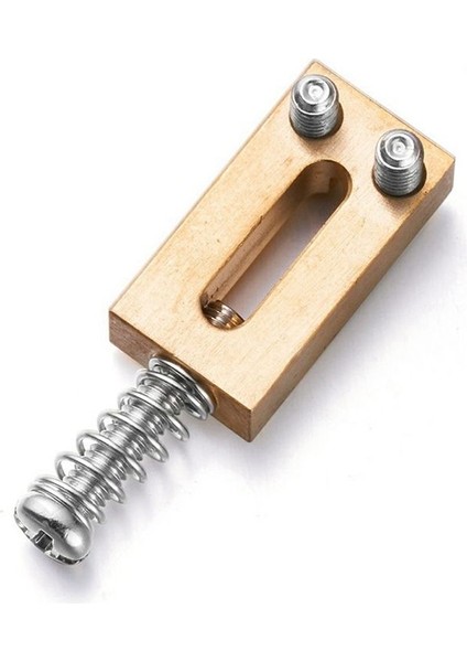 6 Katı Pirinç Elektro Gitar Köprüsü Köprü Kodu Kod Dizme Dize Kodu Dize Eyer (Gümüş) (Yurt Dışından) fırsatları