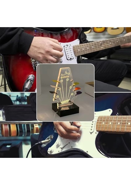 Gitar Seçme Raf Tutucu Taban Seçimler Için Depolama ve Ekran Işık Up Gitar Seçme Tutucu Akrilik Elektro Gitar Seçim Standı (Yurt Dışından) indirimleri