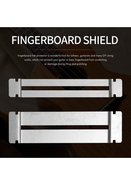 Gitar Klavye Muhafızları Paslanmaz Çelik Bas Kara Kara Muhafızları Luthier Tool Superboard Koruyucusu Pansuman Fret&#39 Ler (Yurt Dışından) fiyatları