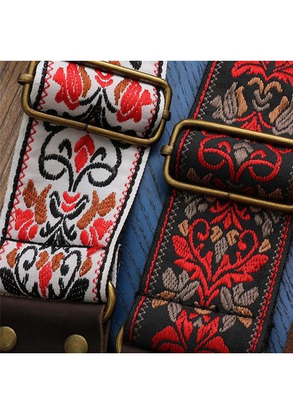 Gitar Ukulele Kayış Işlemeli Gitar Kayış Deri Kafa Bas Omuz Kayışı Elektro Gitar Aksesuarları (Beyaz) (Yurt Dışından) modelleri