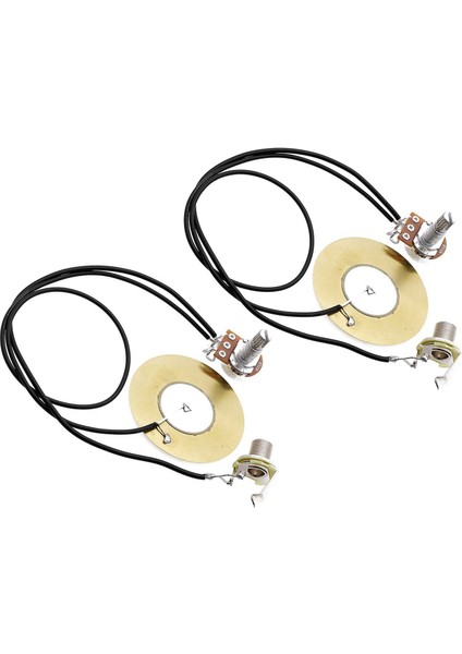 1 Set Gitar Pikap 3x Piezo Pidans Dönüştürücü &amp 2pcs 50MM Gitar Pikap Piezo Dönüştürücü Önceden Kurulmuş Amplifikatör (Yurt Dışından) modelleri