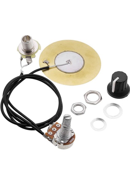 1 Set Gitar Pikap 3x Piezo Pidans Dönüştürücü &amp 2pcs 50MM Gitar Pikap Piezo Dönüştürücü Önceden Kurulmuş Amplifikatör (Yurt Dışından) fırsatları