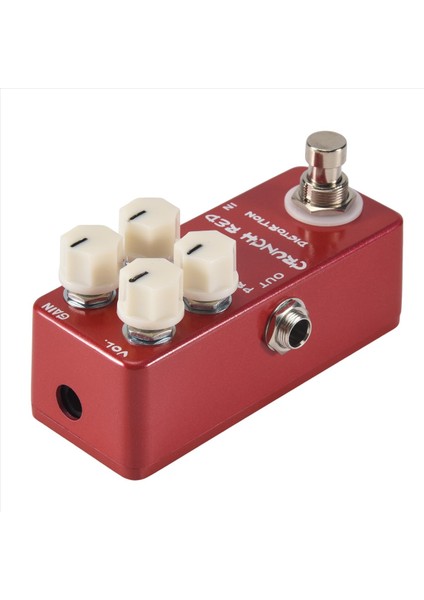 Mosky Mini Gitar Etkisi Pedal Mini Crunch Kırmızı Distorsiyon Gitar Pedalı Gerçek Baypas Tam Metal Kabuk (Yurt Dışından)