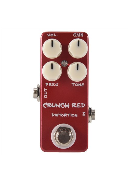 Mosky Mini Gitar Etkisi Pedal Mini Crunch Kırmızı Distorsiyon Gitar Pedalı Gerçek Baypas Tam Metal Kabuk (Yurt Dışından) modelleri