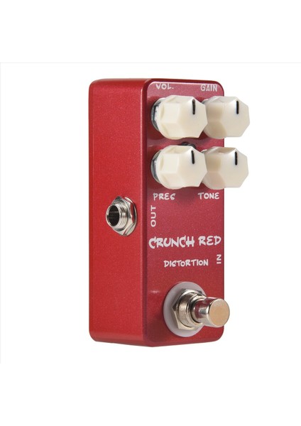 Mosky Mini Gitar Etkisi Pedal Mini Crunch Kırmızı Distorsiyon Gitar Pedalı Gerçek Baypas Tam Metal Kabuk (Yurt Dışından) indirimleri