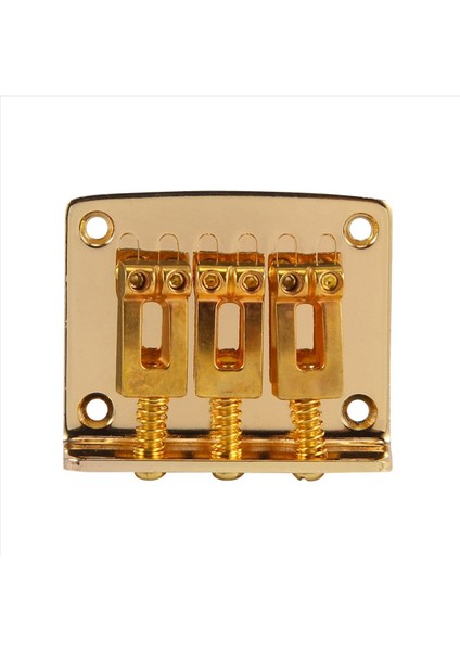 4x Puro Kutusu Gitar Parçaları 3 String Altın Üst Yükleme Sert Kuyruklu Ayarlanabilir Köprü Altın Renk (Yurt Dışından) indirimleri