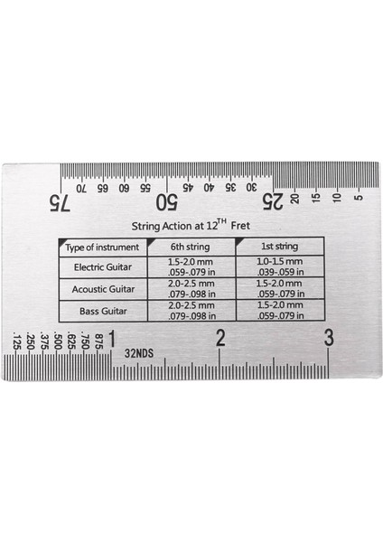 Barok String Action Cetvel Guit Bas Için Sonsuza Kadar Doğrulu Gitar Kurulum Aracı Elektrik Bas ve Akustik Gitar Için (Yurt Dışından) fiyatları