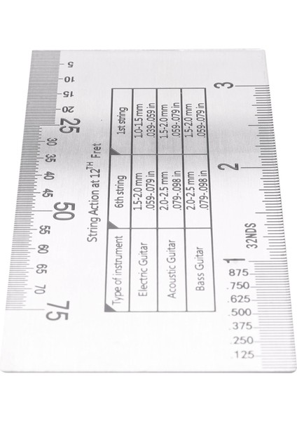 Barok String Action Cetvel Guit Bas Için Sonsuza Kadar Doğrulu Gitar Kurulum Aracı Elektrik Bas ve Akustik Gitar Için (Yurt Dışından) fırsatları