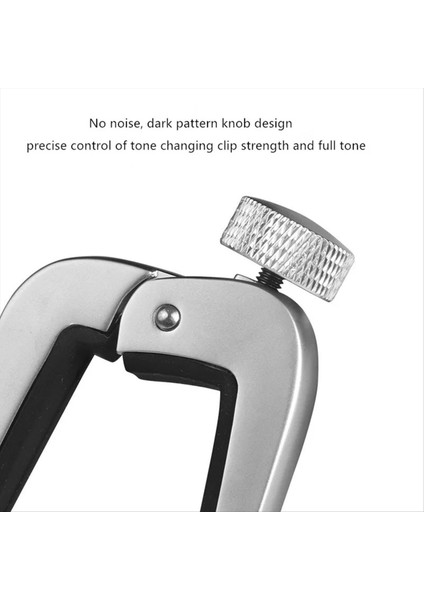 Yüksek Kaliteli Gitar Capo Düğmesi Ukulele Keman Bas Capo Gitar Aksesuarları Müzik Aletleri Siyah (Yurt Dışından) modelleri