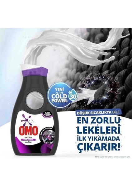 Omo Active Cold Power Siyahlar Için Sıvı Çamaşır Deterjanı 910 ml modelleri