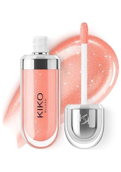 Kiko Milano Dudak Parlatıcısı - 3D Hydra Lip Gloss - 03 Pearly Apricot - Besleyici ve Nemlendirici