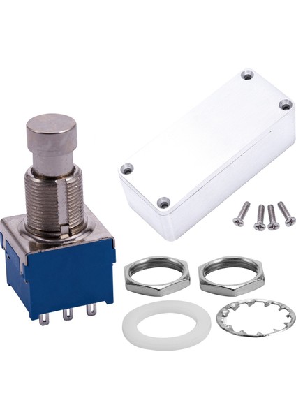 2 Set Aksesuarları 1 Set Gitar 3pdt 9 Pimli Mandallama Ayak Söndürme ve 1 Set Stomp Kutusu Efektleri 1590A Stil Pedal Muhafazası (Yurt Dışından)