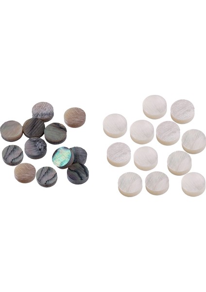 24 Adet 6mm Luthier Noktalar Kakma Sade Yan Işaret Gitar Ukulele Bas 12 Adet Yeni Zelanda Abalone ve 12 Adet Inci Annesi (Yurt Dışından)