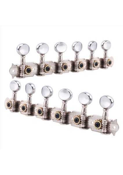 6l 6r Tuning Pegs Tuner Makine Başlıkları Dize Tuning Pegs 12 Dize Akustik Gitar Aksesuar Parça Gümüş (Yurt Dışından) modelleri