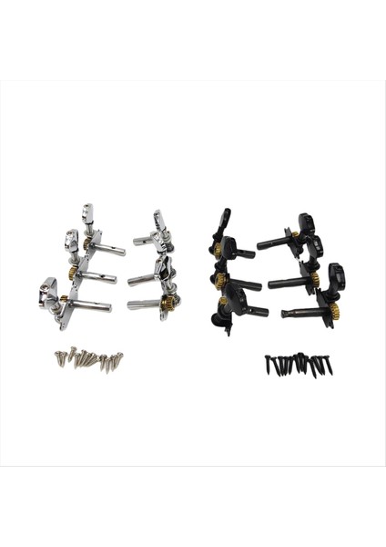 Vintage Açık Dişli Dize Tuner Tuning Akustik Klasik Gitar Aksesuarları Için Gümüş (Yurt Dışından)