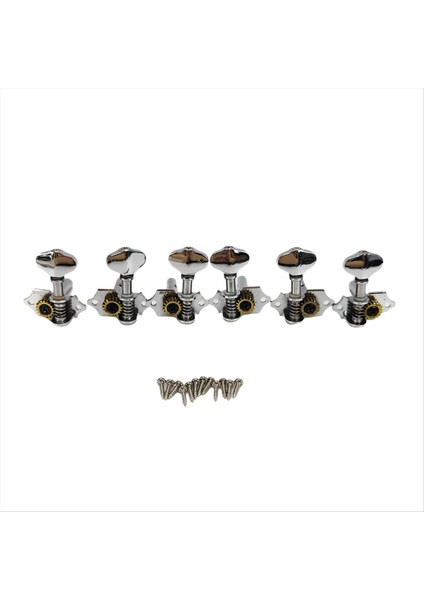 Vintage Açık Dişli Dize Tuner Tuning Akustik Klasik Gitar Aksesuarları Için Gümüş (Yurt Dışından) fırsatları