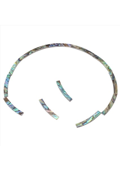 48PCS Gitar Ses Deliği Rozet Paua Abalone Kabuk Kakma Kavisli Şeritler Gitar Ses Deliği Kakma 4mm Genişlik (Yurt Dışından) modelleri