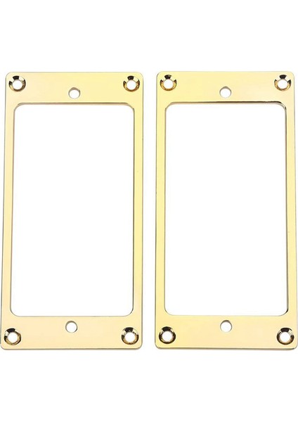 2 Adet Metal Düz Humbucker Kapak Gitar Pikap Çerçevesi &amp 1set Altın Üst Şapka Düğmesi Için Les Paul Altın Folyo Düğmesi Için (Yurt Dışından) modelleri