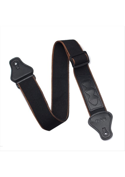 P&amp P Gitar Kayışı Yumuşak Ayarlanabilir Akustik Gitar Kayışı Ukulele Bas Müzik Enstrüman Aksesuarları Siyah (Yurt Dışından)