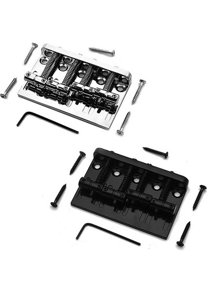 4pcs Gitar Ayarlanması Pegs Elektrik Bas Tuner Peg ile 4 String Hardtail Bas Gitar Köprüsü Krom (Yurt Dışından) fırsatları