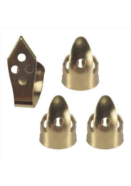 Gitar Parmak Seçer 3 Endeks Parmak + 1 Başparmak Ayarlanabilir Metal Banjo Fingerstyle Seçim Parmak Koruyucusu (Yurt Dışından)