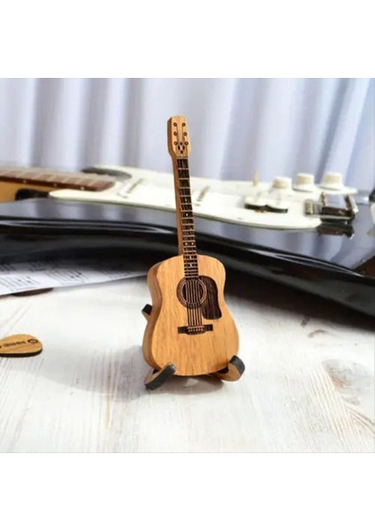 Stand ile Ahşap Gitar Seçme Çantası 3 Benzersiz Gitar Seçme Kılıfı Gitar Şekli Gitar Seçim Kılıfı (Yurt Dışından) modelleri