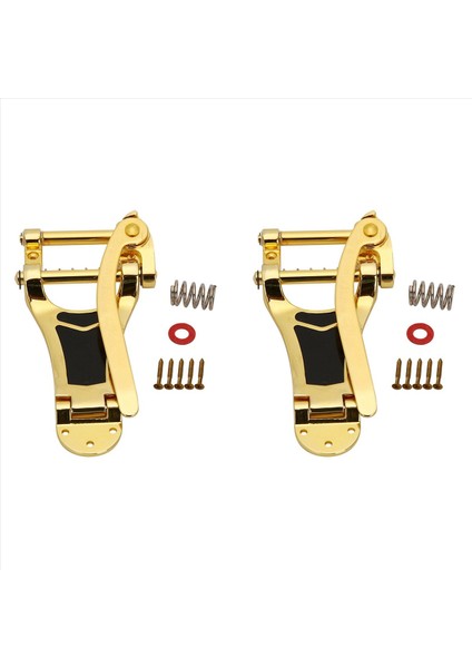 2x Vibrato Köprüsü Tail Piece B7 Gibson Bigsby ES355 Epifon Altın Için Caz Gitar (Yurt Dışından)