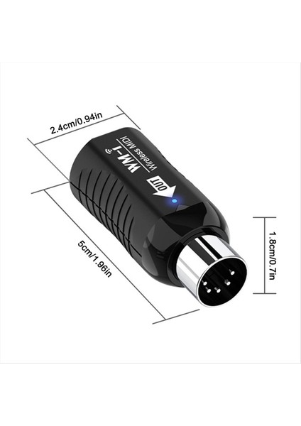 Elektro Gitar Için Ultra Düşük Gecikme Kablosuz Mıdı Sistemi - Mini Mıdı Kablosuz Şanzıman Sistemi Gitar Bağlantısı (Yurt Dışından) fırsatları