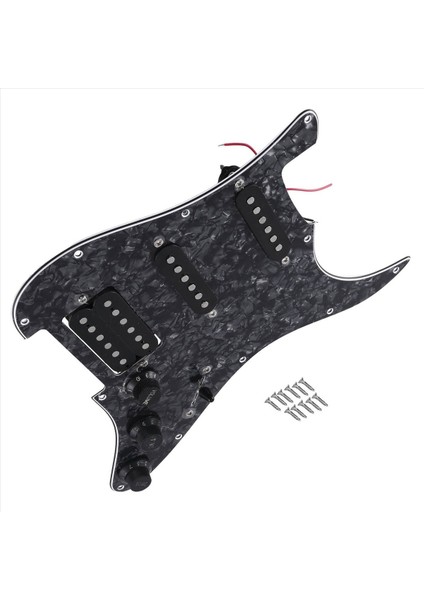 Sq Sq Electıce Gitar Yüklü Önceden Kablolanmış Elektro Gitar Pickguard Pikap Montajı Siyah Inci (Yurt Dışından) modelleri