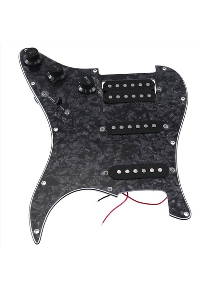 Sq Sq Electıce Gitar Yüklü Önceden Kablolanmış Elektro Gitar Pickguard Pikap Montajı Siyah Inci (Yurt Dışından) fırsatları