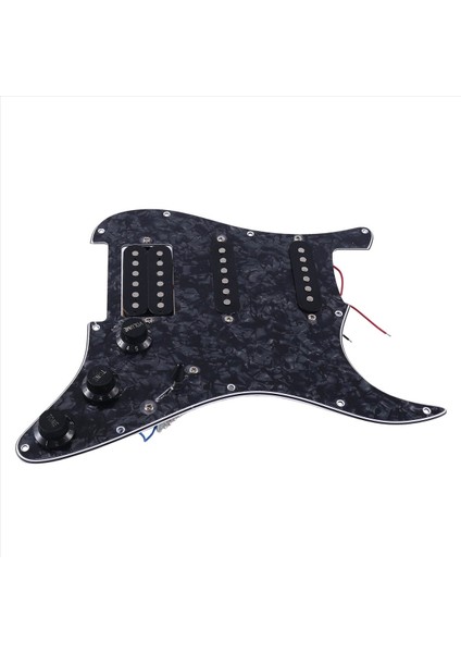 Sq Sq Electıce Gitar Yüklü Önceden Kablolanmış Elektro Gitar Pickguard Pikap Montajı Siyah Inci (Yurt Dışından) indirimleri