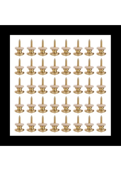 40PCS Yün Bakır Gitar Kayış Kilit Kilit Kilit Pegs Pins Şekli Akustik Klasik Elektro Gitar Için Uç Düğmesi (Yurt Dışından)